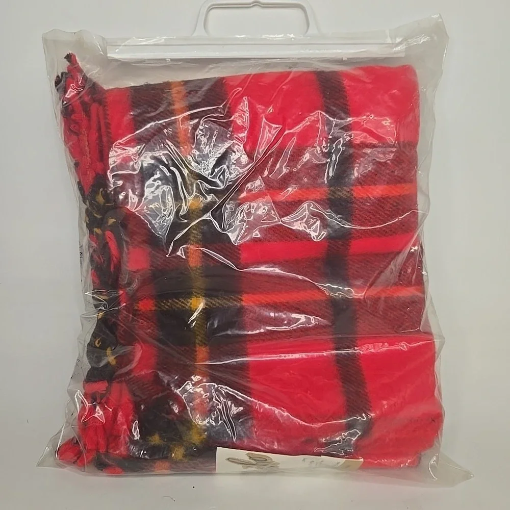Vintage Faribo Faribault‎ Catnapper Plaid Blanket 45